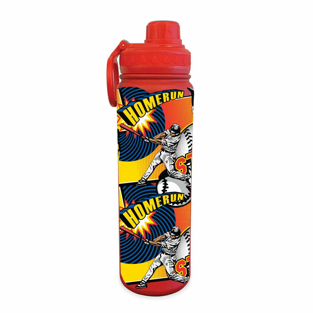 Comic Sideline Baseball 24oz Stainless Steel Water Bottle