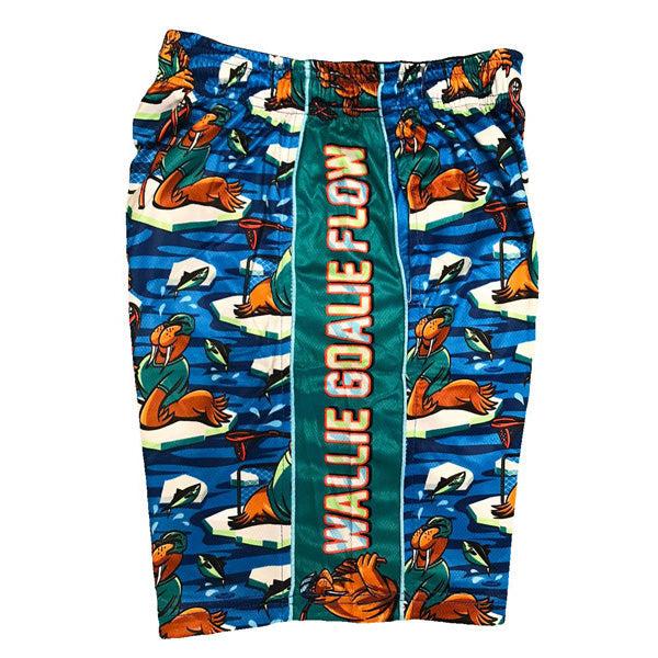 Boys Wallie Goalie Flow Attack Short Blue