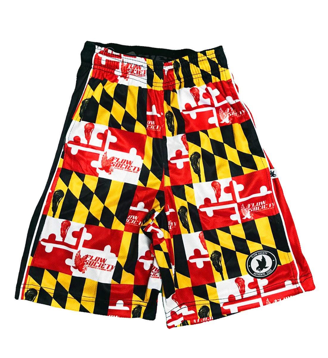 flow society Boys Maryland Flag Attack Short Multi Best Sale