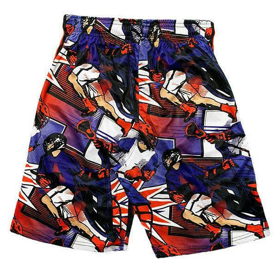 Mens Lax Comic Attack Short