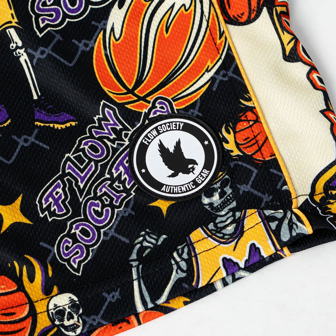 Boys Skeleton Hoops Short