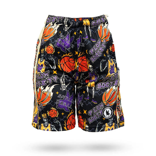 Boys Skeleton Hoops Short