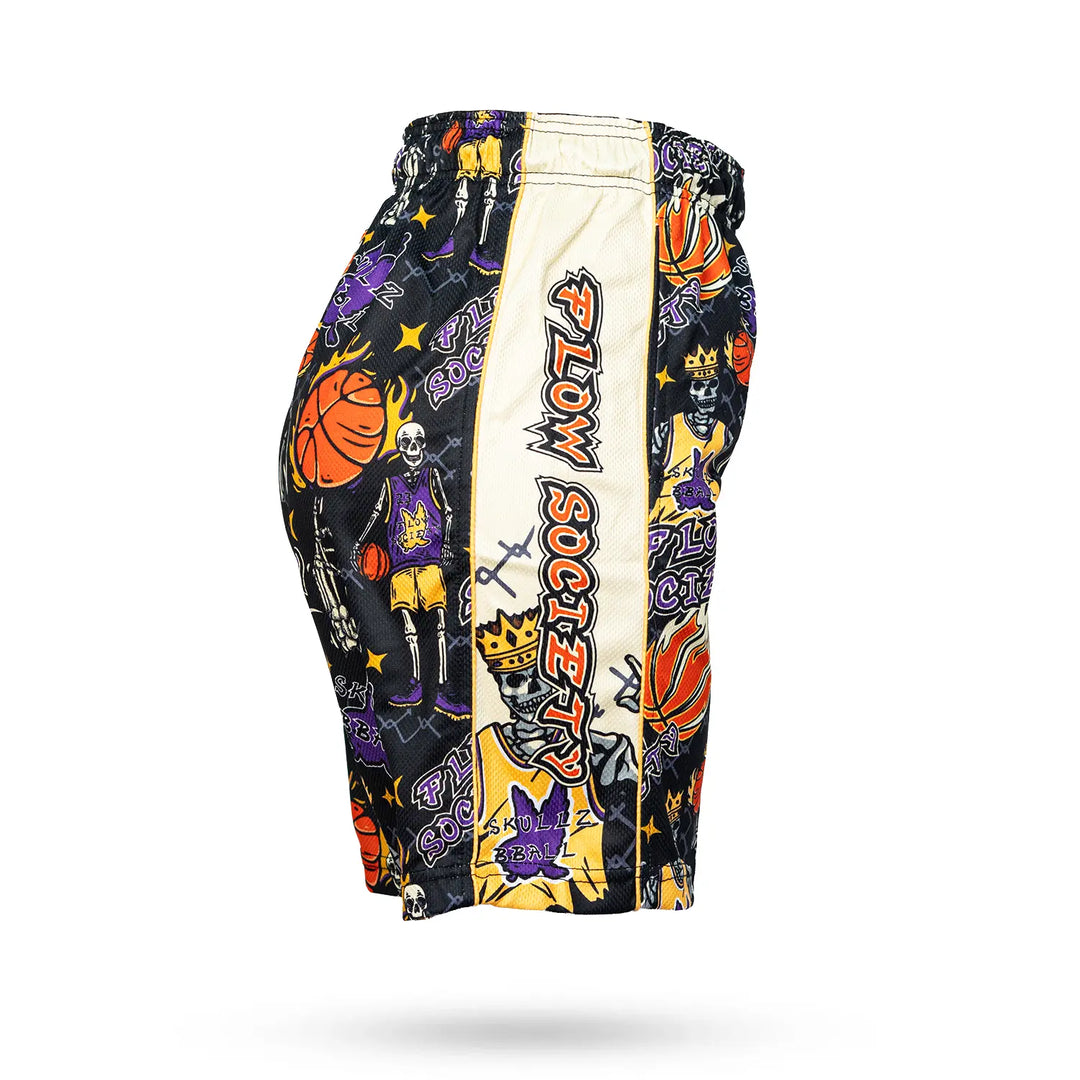 Boys Skeleton Hoops Short