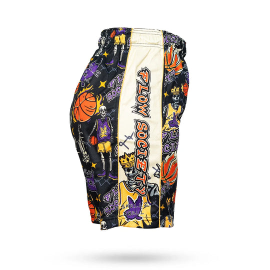 Boys Skeleton Hoops Short