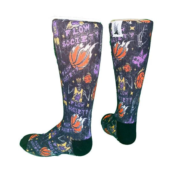 Youth Skeleton Hoops Basketball Crew Sock