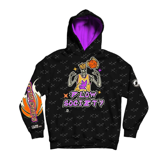 Youth & Adult Skeleton Hoops Basketball Hoodie