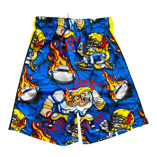 Mens Fire Zone Football Short