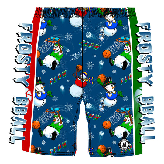 Boys Snowman Frosty Bball Short