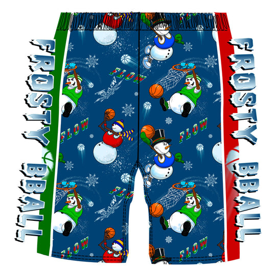 Boys Snowman Frosty Bball Short