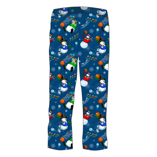 Youth & Adult Snowman Frosty Bball Lounge Pant