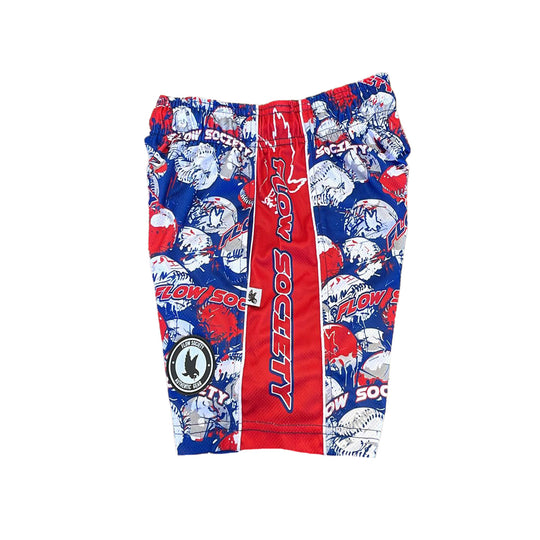 Boys Baseball Splatter Short