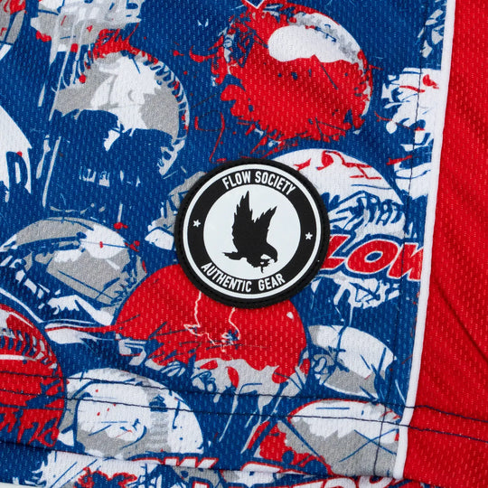 Boys Baseball Splatter Short