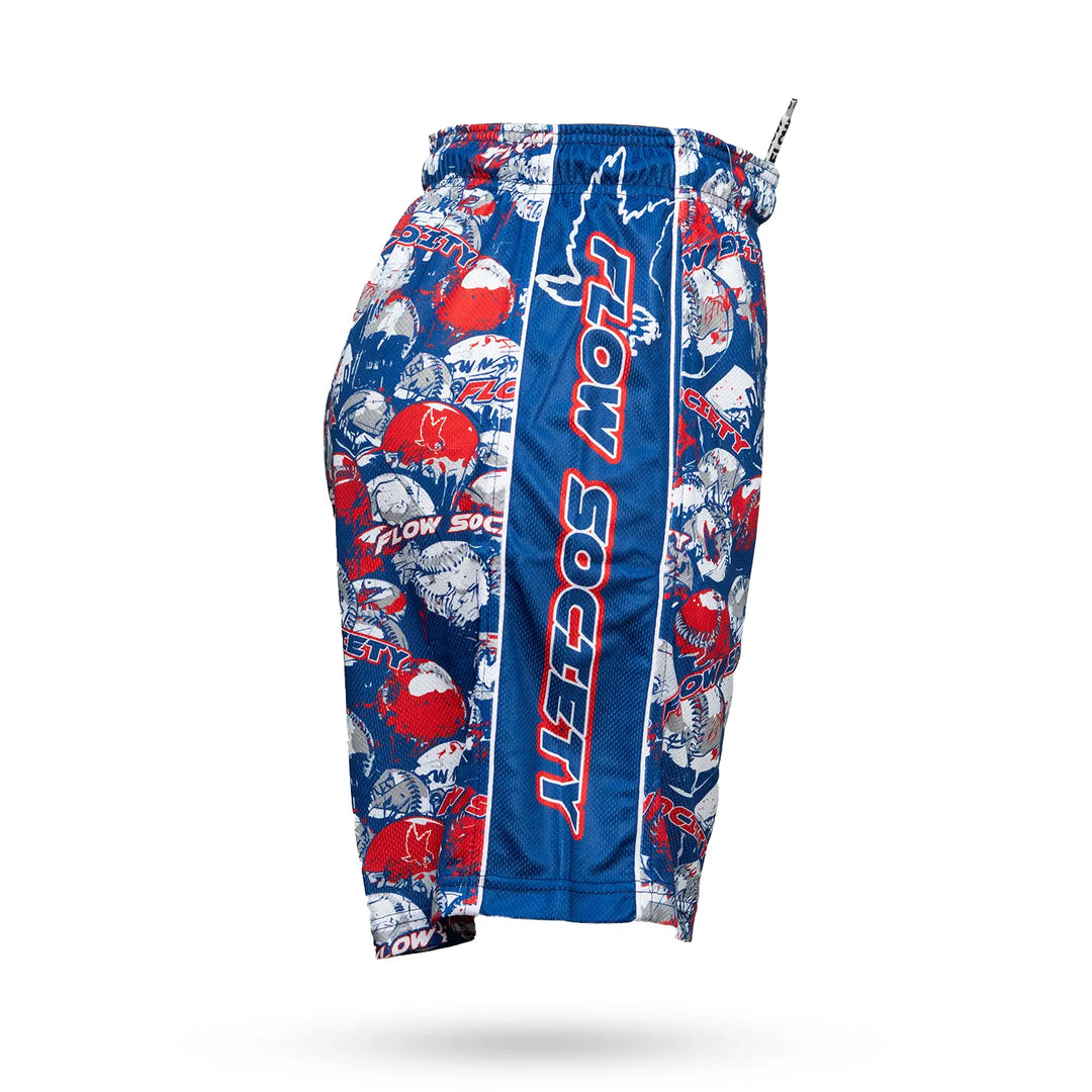 Boys Baseball Splatter Short