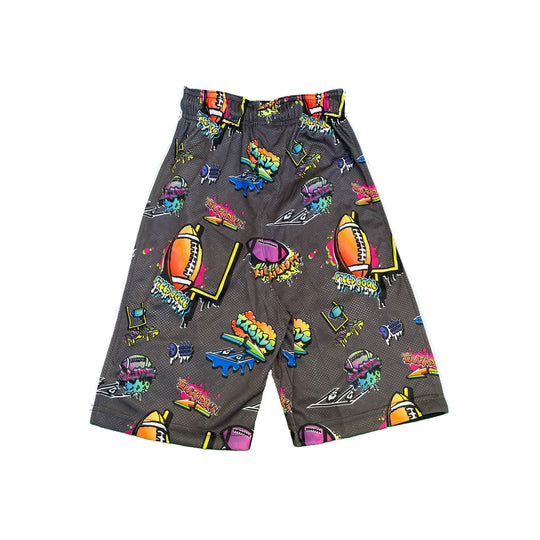 Mens Graffiti Football Short