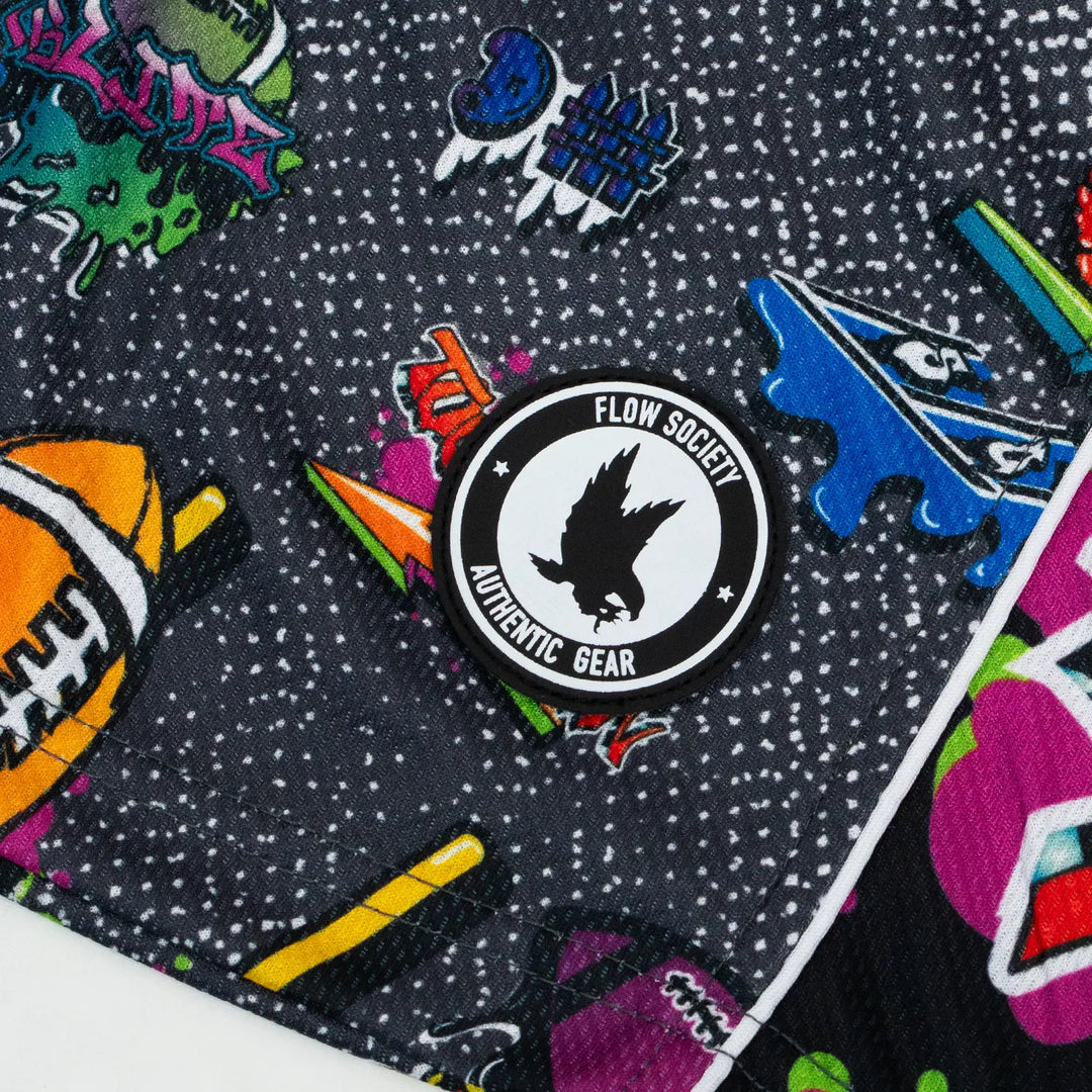 Mens Graffiti Football Short