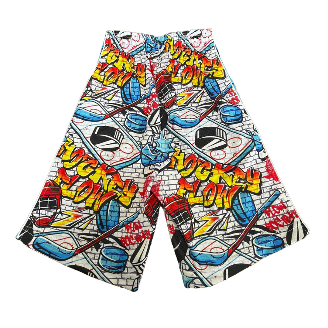 Boys Brick Graffiti Hockey Short