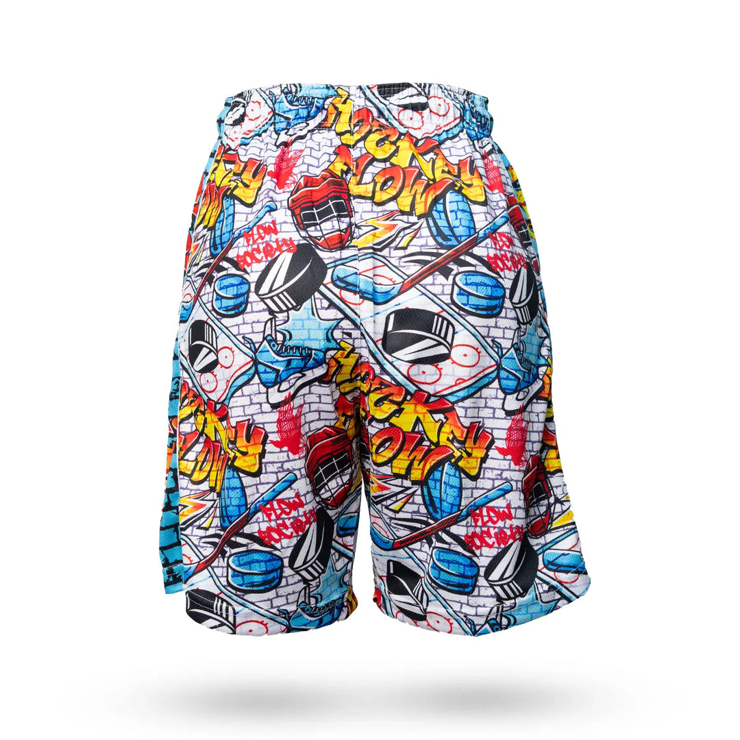 Boys Brick Graffiti Hockey Short