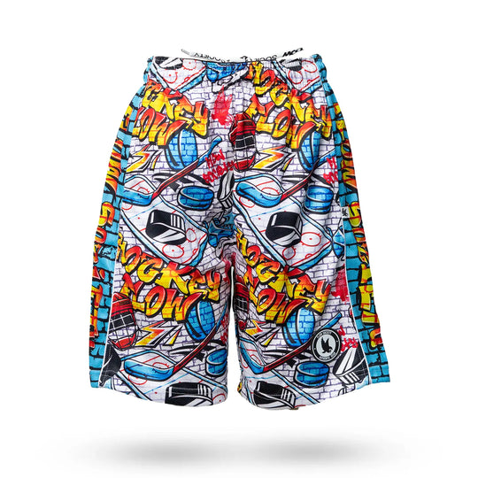 Boys Brick Graffiti Hockey Short