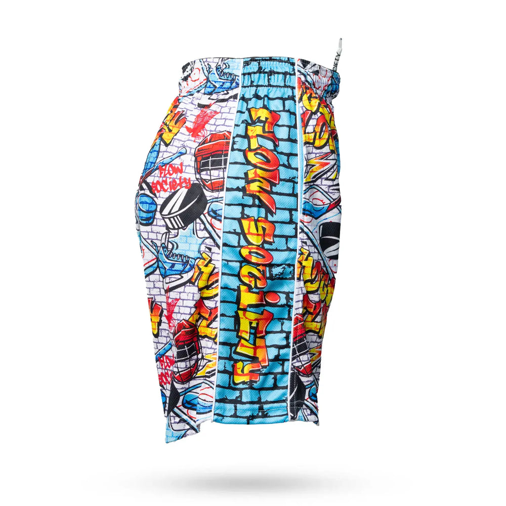 Boys Brick Graffiti Hockey Short