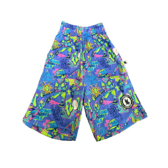 Mens Graffiti Baseball Homerun Short