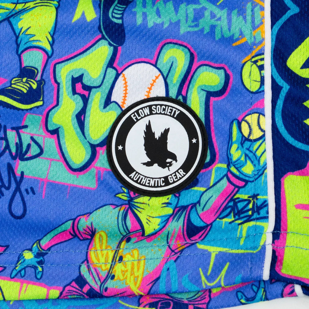 Boys Graffiti Baseball Homerun Short