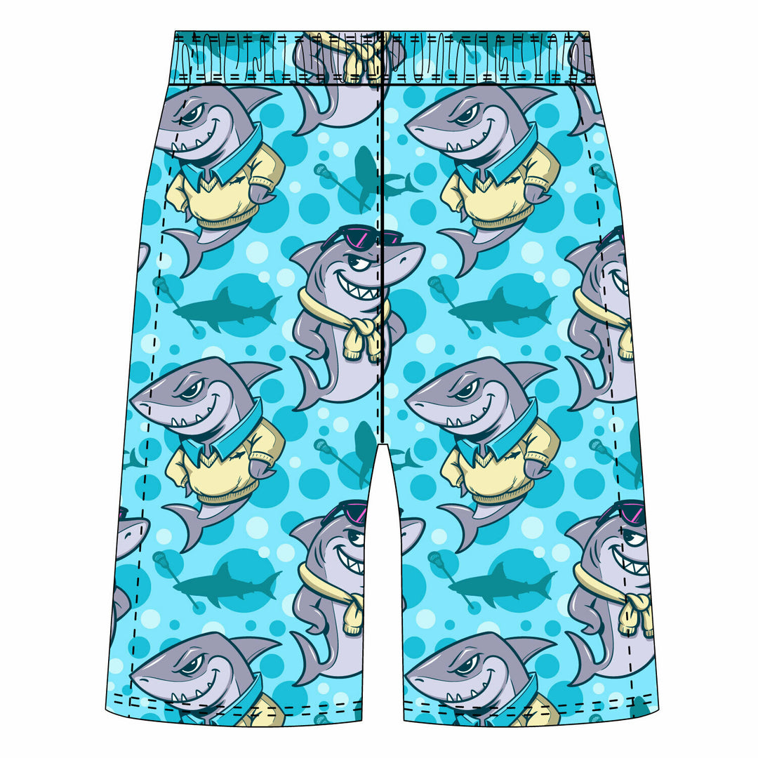 Mens Preppy Sharks Short