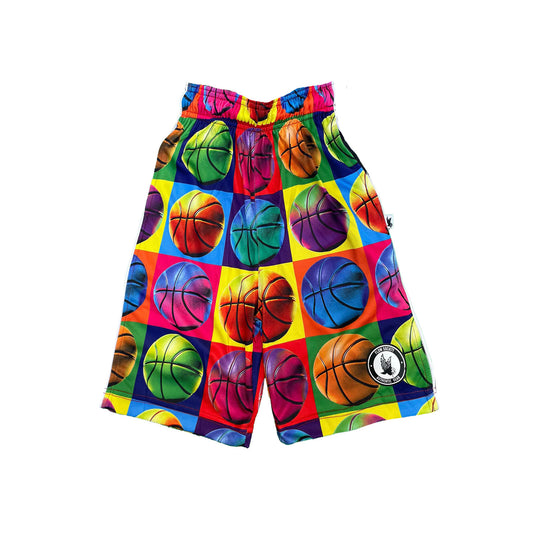 Boys Basketball Pop Art Short