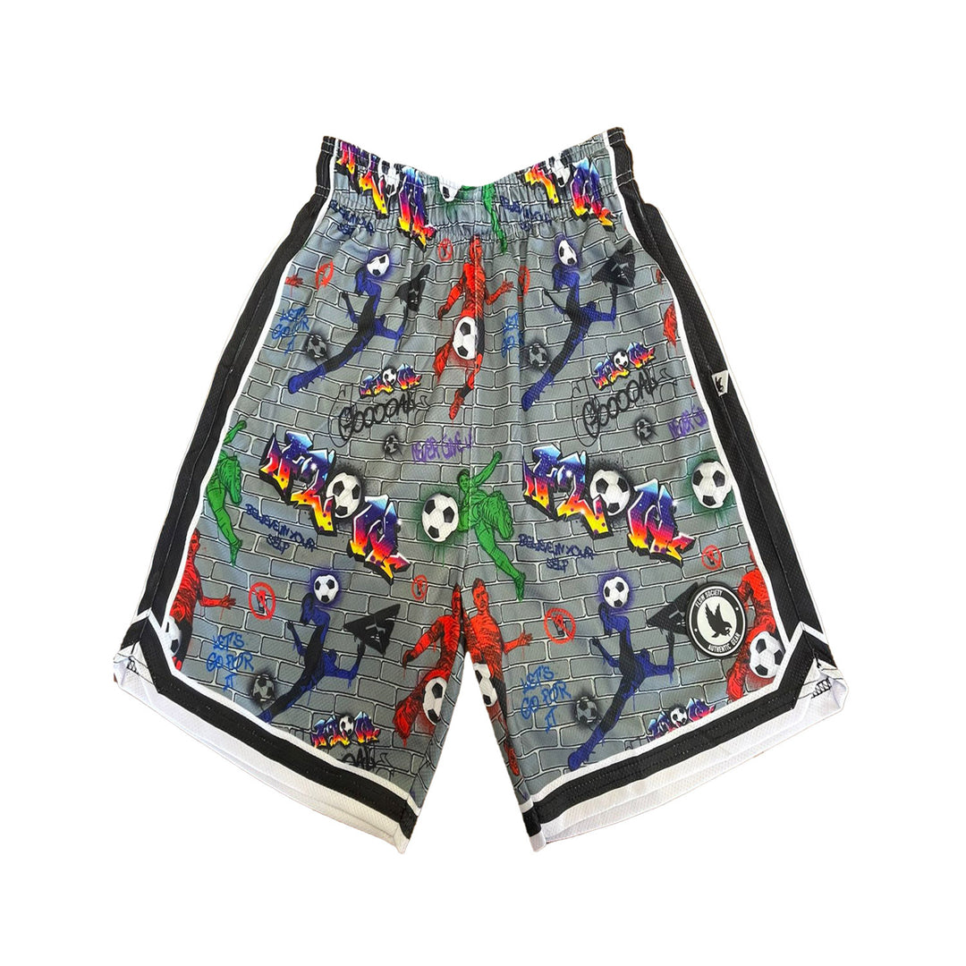 Boys Brick Graffiti Soccer Short