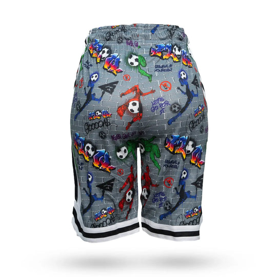 Boys Brick Graffiti Soccer Short