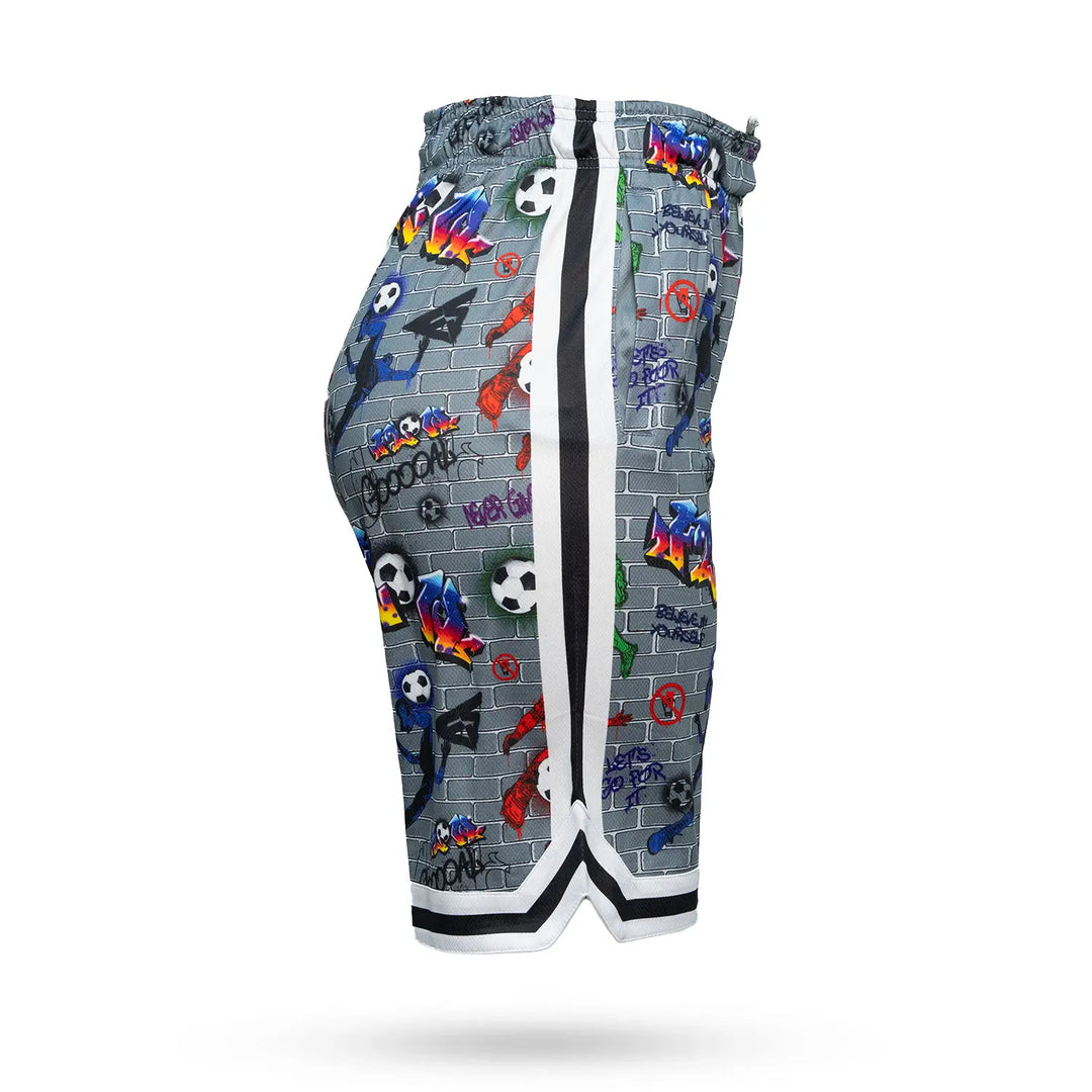 Boys Brick Graffiti Soccer Short