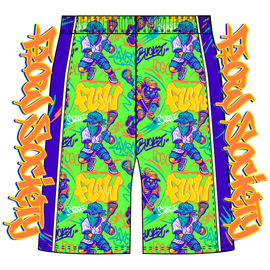 Boys Graffiti Travel Lax Short