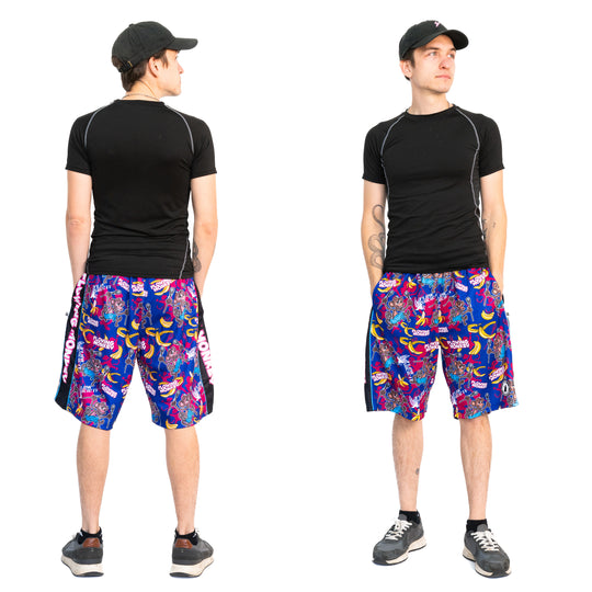 Mens Flowing Monkey Attack Shorts