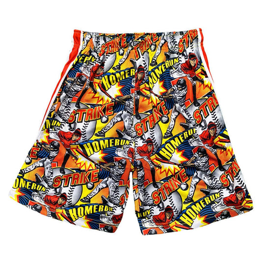 Mens Comic Baseball Attack Short