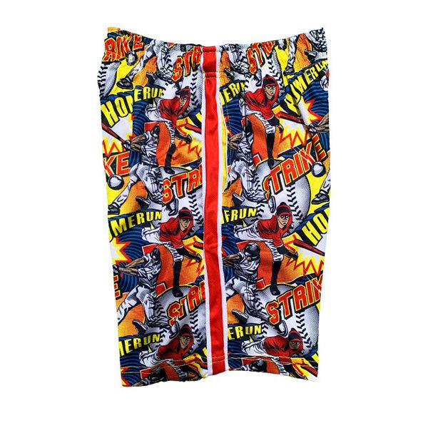 Mens Comic Baseball Attack Short