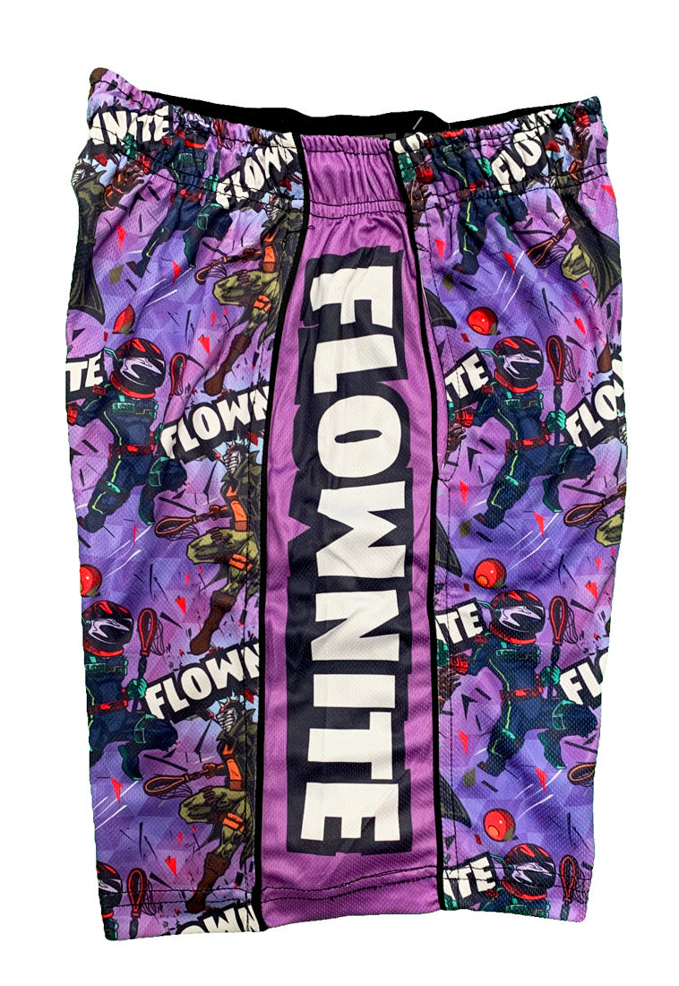 Mens Purple Flownite Shorts