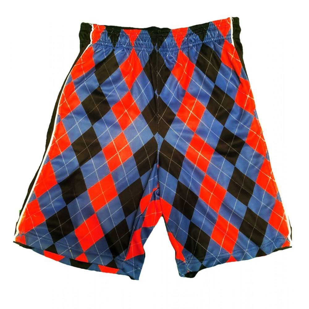 Boys Blue & Red Argyle Attack Short Boys Blue & Red Argyle Attack Short
