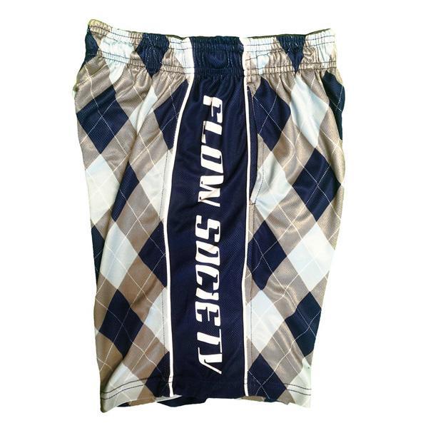 Boys Blue & Grey Argyle Attack Short