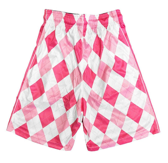 Boys New Argyle Pink Attack Short