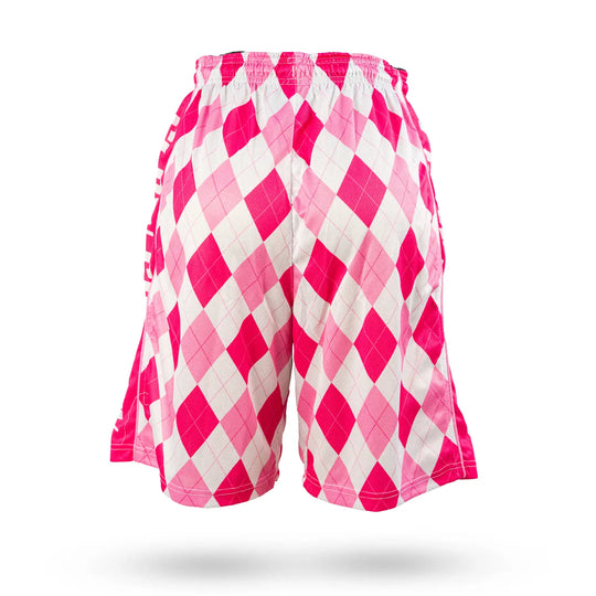 Boys New Argyle Pink Attack Short