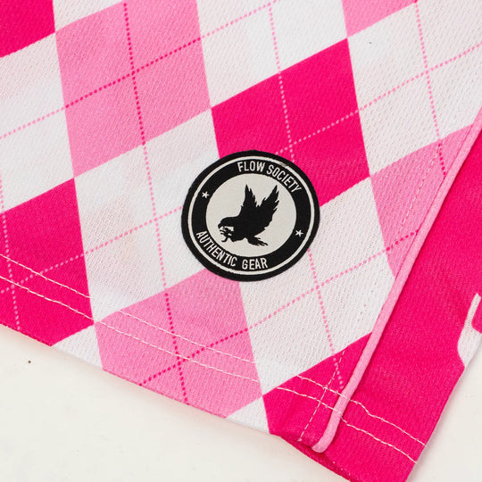 Boys New Argyle Pink Attack Short