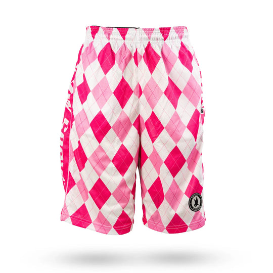 Mens New Argyle Pink Attack Short