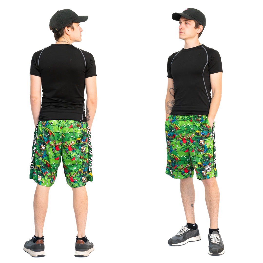 Boys Golfing Gator Attack Short