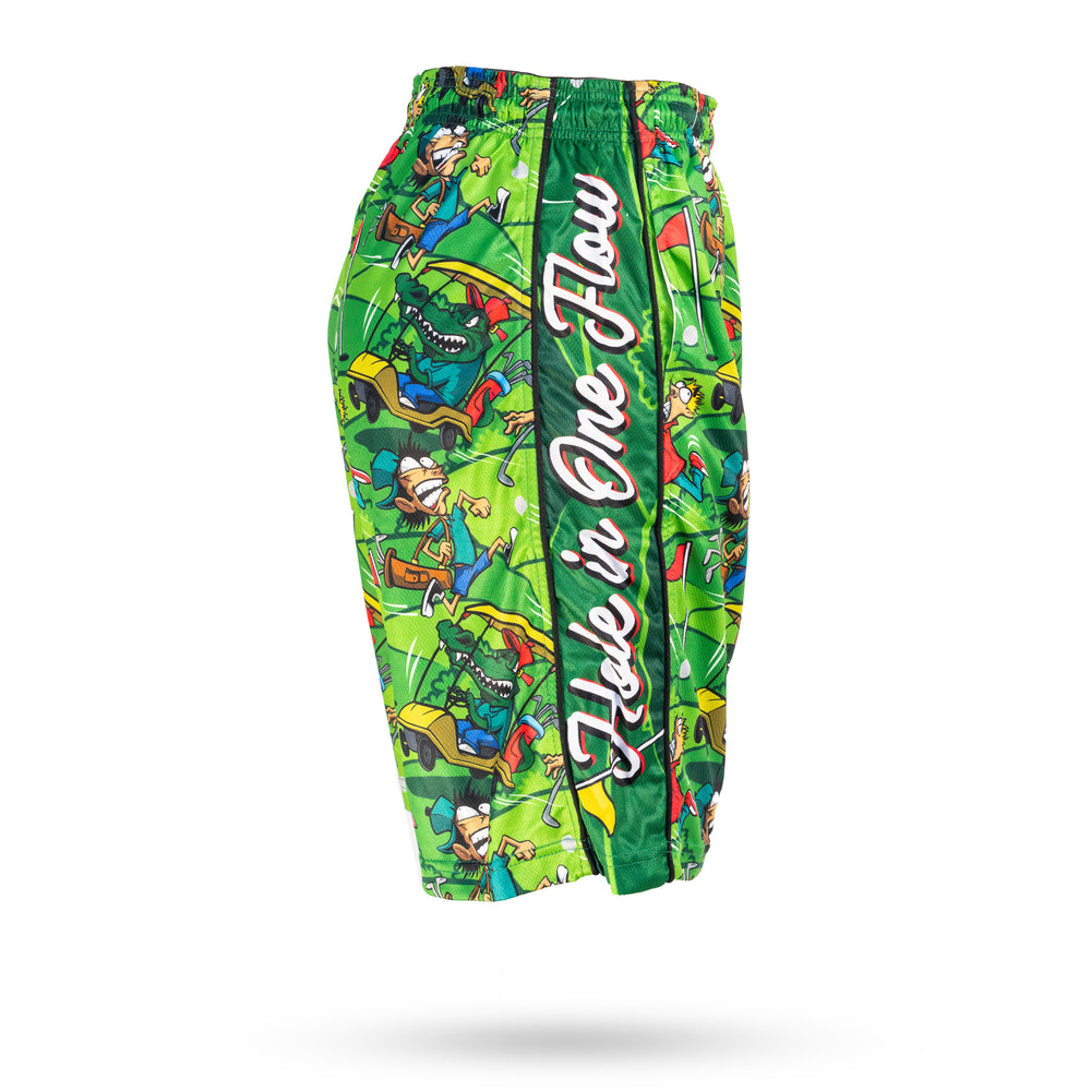 Boys Golfing Gator Attack Short
