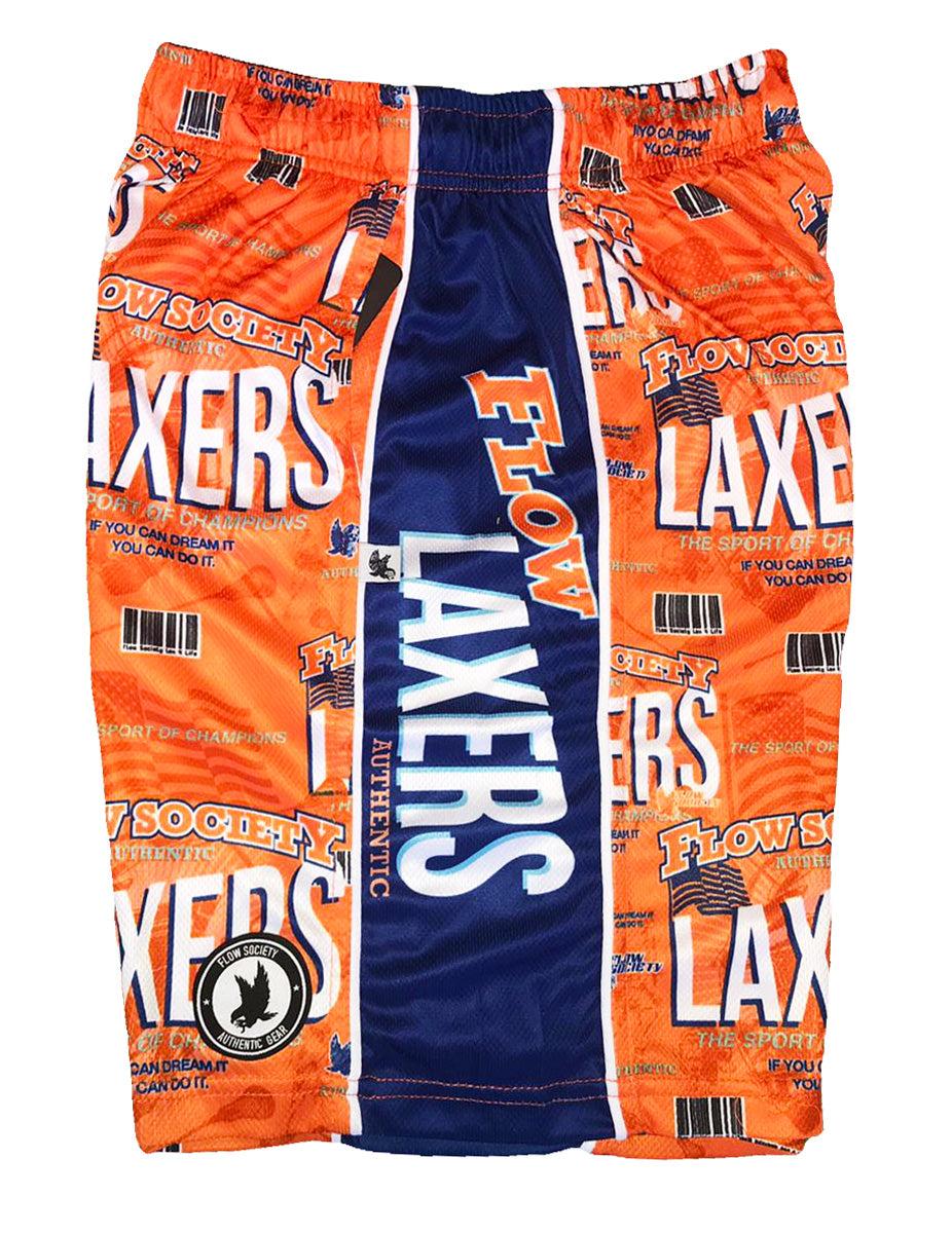 Boys Flow Laxers Attack Short Orange