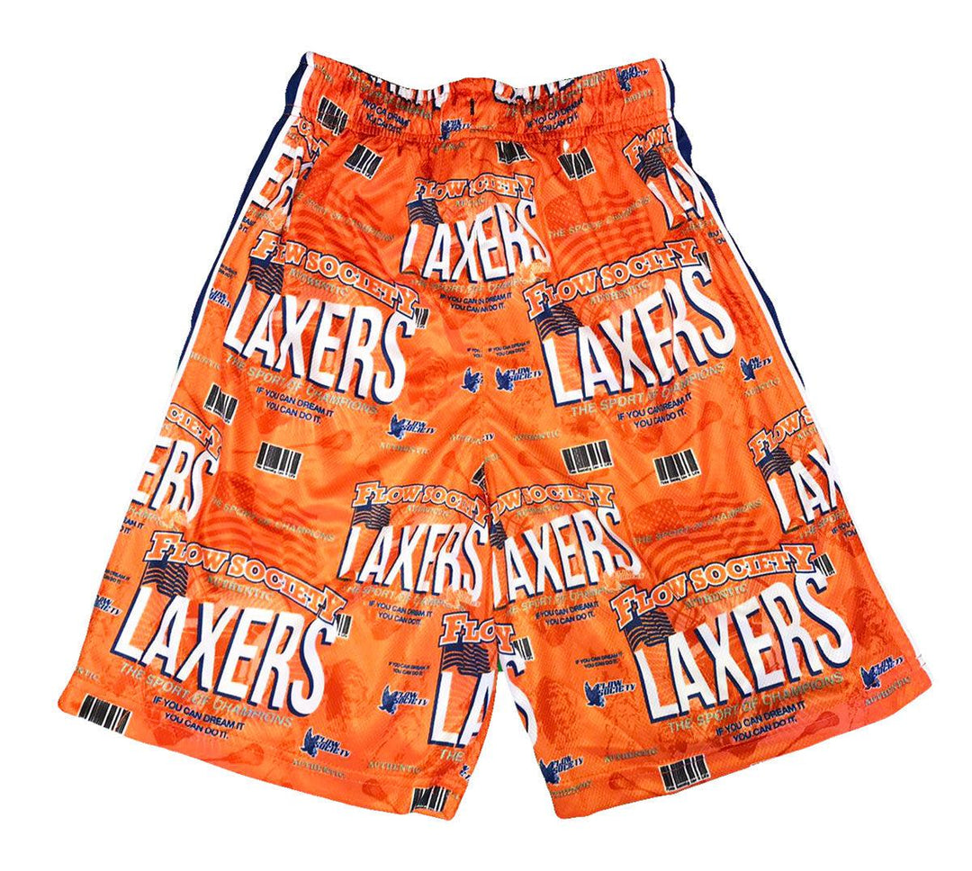 Boys Flow Laxers Attack Short Orange