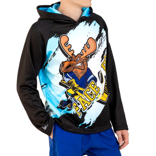 Youth & Adult Face Off Moose Hoodie