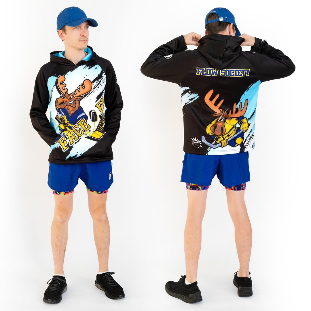 Youth & Adult Face Off Moose Hoodie
