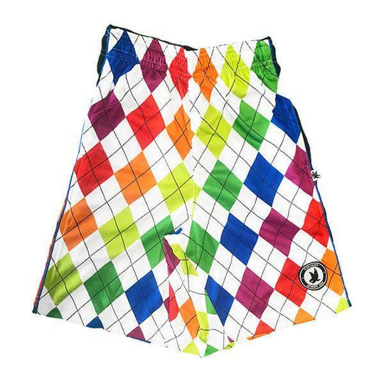 Mens New Neon Argyle Short