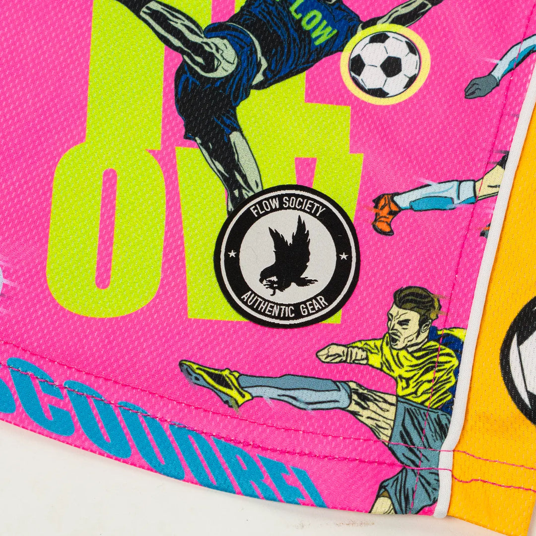 Boys Pink Footie Flow Short