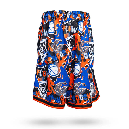 Boys Flow NY Swoosh Basketball Trim Short